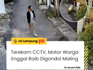 Terekam CCTV, Motor Warga Enggal Raib Digondol Maling