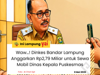 Waw…! Dinkes Bandar Lampung Anggarkan Rp2,79 Miliar untuk Sewa Mobil Dinas Kepala Puskesmas  