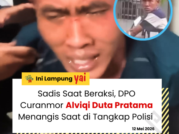 Sadis Saat Beraksi, DPO Curanmor Alviqi Duta Pratama Menangis Saat di Tangkap Polisi
