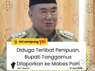 Diduga Terlibat Penipuan, Bupati Tanggamus Dilaporkan ke Mabes Polri