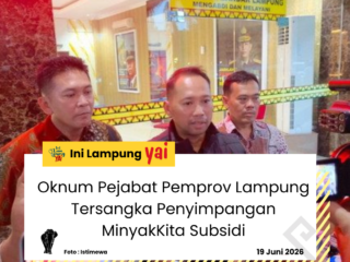Oknum Pejabat Pemprov Lampung Tersangka Penyimpangan MinyakKita Subsidi