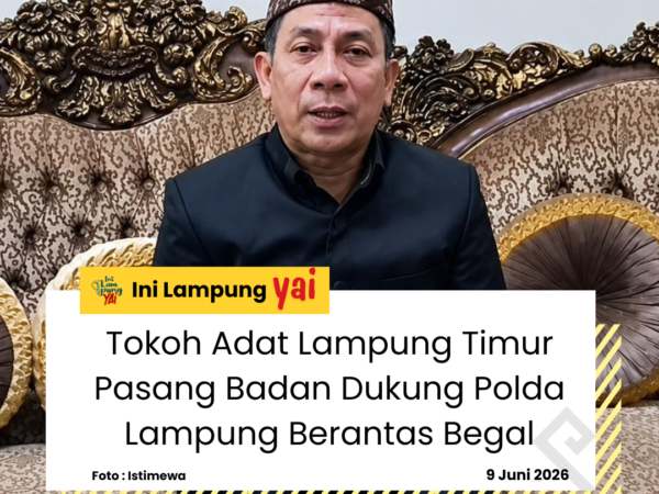 Tokoh Adat Lampung Timur Pasang Badan Dukung Polda Lampung
