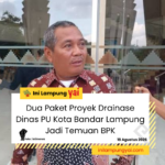 Dua Paket Proyek Drainase Dinas PU Kota Bandar Lampung Jadi Temuan BPK
