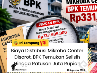 Biaya Distribusi Mikroba Center Disorot, BPK Temukan Selisih Hingga Ratusan Juta Rupiah