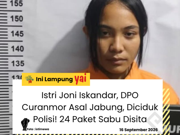 Istri Joni Iskandar, DPO Curanmor Asal Jabung, Diciduk Polisi! 24 Paket Sabu Disita
